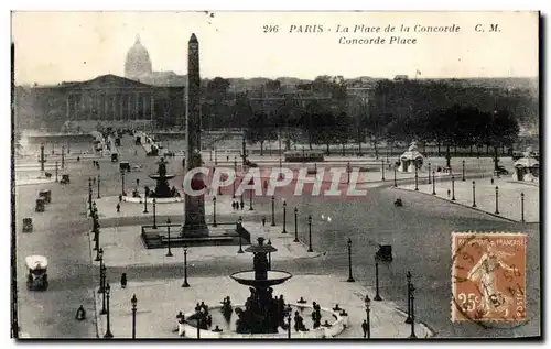 Cartes postales Paris La Place De La Concorde