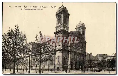Cartes postales Paris Eglise St Francois Xavier
