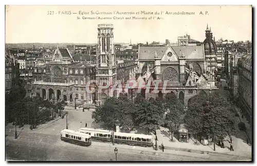 Ansichtskarte AK Paris Eglise St Germain l&#39Auxerrois Et Mairie Du 1er