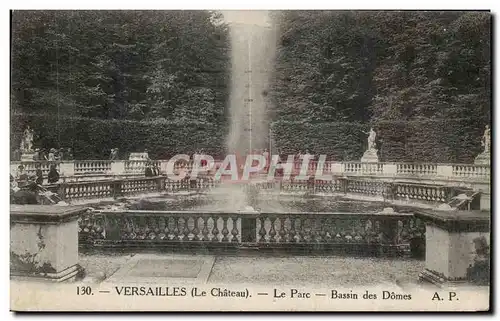 Cartes postales Versailles Le Parc Bassin Des Domes