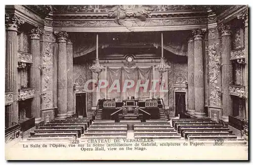 Ansichtskarte AK Chateau De Versailles La Salle De l&#39Opera Vue Sur La Scene