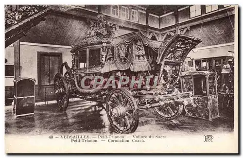 Cartes postales Versailles Petit Trianon Voiture Du Sacre Petit Trianon