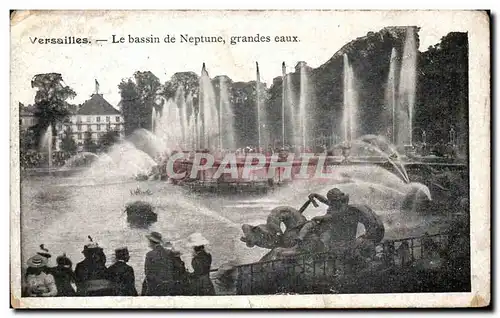 Cartes postales Versailles Le Bassin De Neptune Grandes Eaux