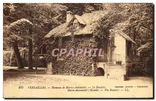 Ansichtskarte AK Versailles Hameau De Marie Antoinette Le Boudoir Marie Antoinette&#39s Hamlet