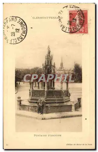 Cartes postales Clermont Ferrard Fontaine D&#39Amboise