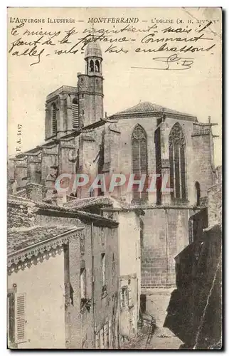 Cartes postales L&#39Auvergne Illustree Montferrand L&#39Eglise