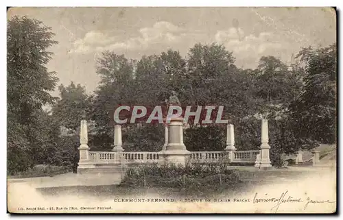 Cartes postales Clermont Ferrand Statue De Blaise Pascal