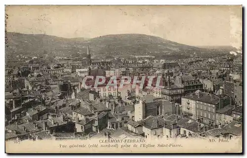 Cartes postales Clermont Ferrand Vue Generale Prise de L&#39Eglise Saint Pierre