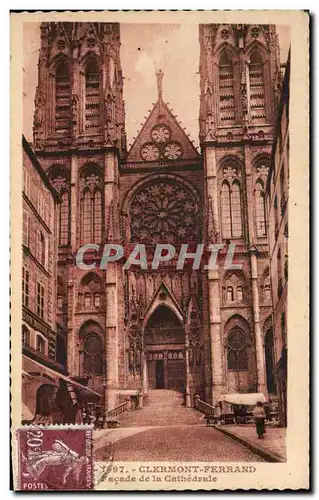 Cartes postales Clermont Ferrand Facade de la Cathedrale