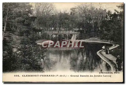 Ansichtskarte AK clermont Ferrand Grand Bassin du Jardin Lecoq