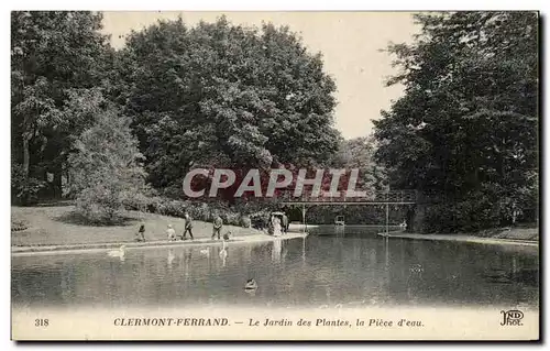 Ansichtskarte AK clermont Ferrand Le Jardin des Plantes la Piece d&#39eau