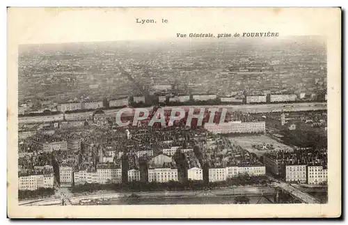 Ansichtskarte AK Lyon Le Vue Generale Prise De Fourviere