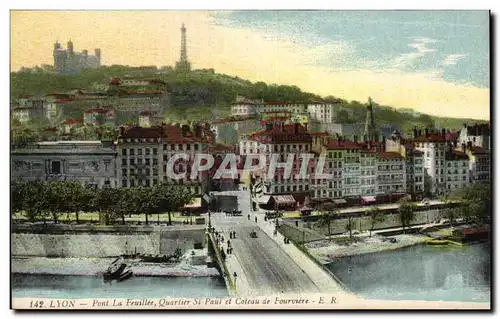 Ansichtskarte AK Lyon Pont La Feuillee Quartier St Paul Et Coteau De Fourviere