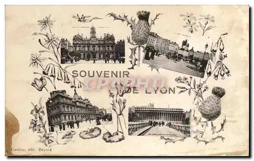 Cartes postales Souvenir De Lyon