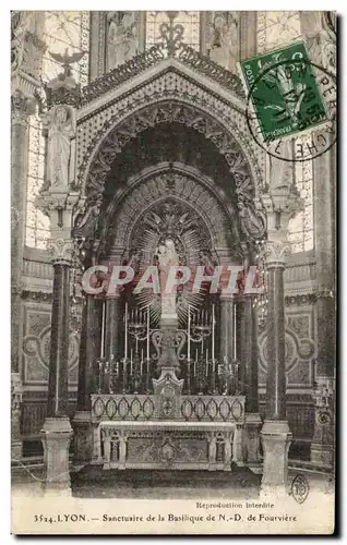 Ansichtskarte AK Lyon Sanctuaire De La Basilique De ND De Fourviere
