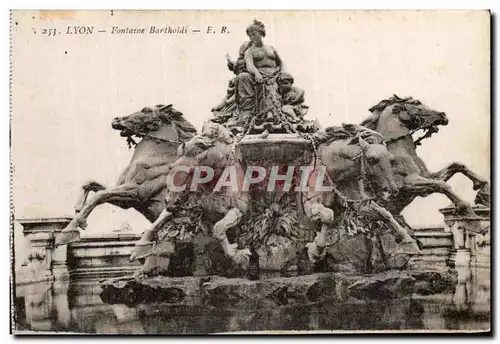 Cartes postales Lyon Fontaine Bartholdi