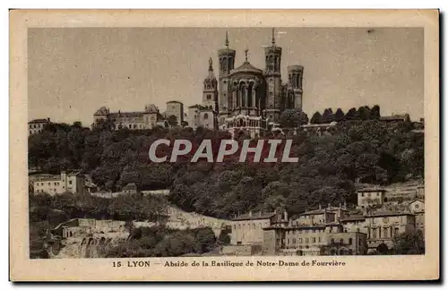 Ansichtskarte AK Lyon Abside De La Basilique De Notre Dame De Fourviere