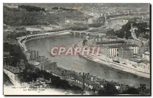 Cartes postales Lyon Perspective de la Saone