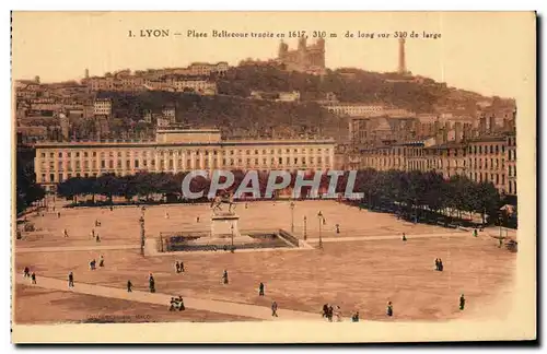 Cartes postales Lyon Place Bellecour