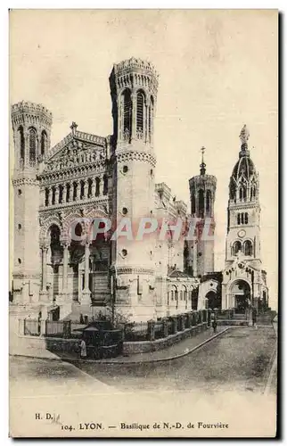 Cartes postales Lyon Basilique de Fourviere