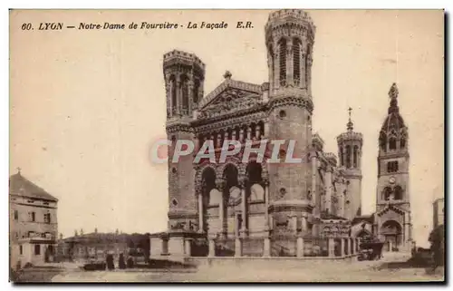 Ansichtskarte AK Lyon Notre Dame de Fourviere La Facade