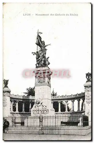 Ansichtskarte AK Lyon Monument des Enfants du Rhone