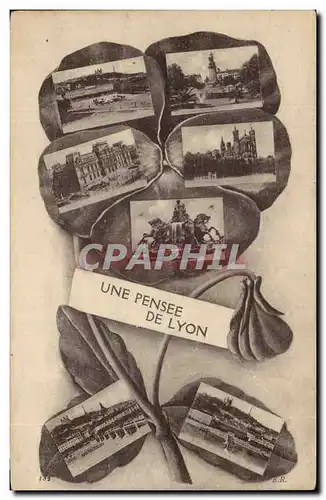 Cartes postales Une Pensee De Lyon