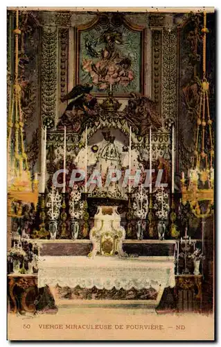 Cartes postales Vierge Miraculeuse De Fourviere Lyon