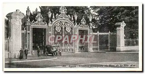 Cartes postales Lyon L&#39Entree principale dit Parc de la Tete d&#39Or