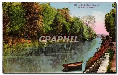Cartes postales L'Isle Adam Le Bras du Moulin