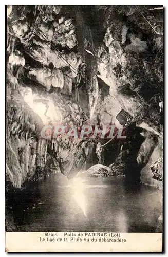 Cartes postales Puits De Padirac La Lac De La Pluie Vu Du Debarcadere