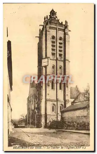 Cartes postales Beaumont Sur oise Le Clocher De L'Eglise