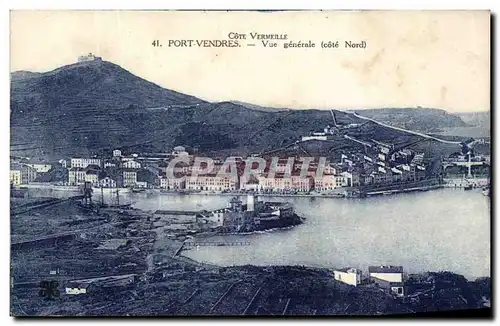 Cartes postales Cote Vermeille Port Vendres Vue Generale