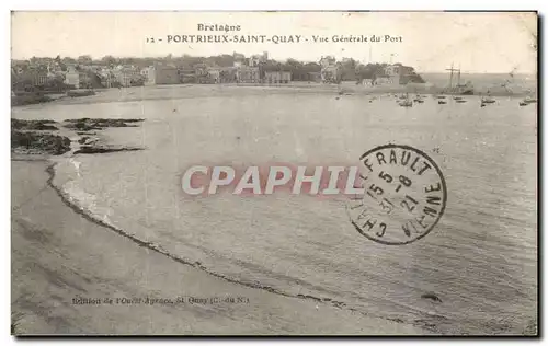 Cartes postales Bretagne Portrieux Saint Quay Veu Generale Du Port
