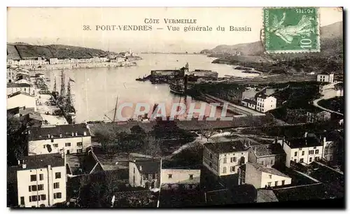 Cartes postales Port Vendres Vue Generale Du Bassin