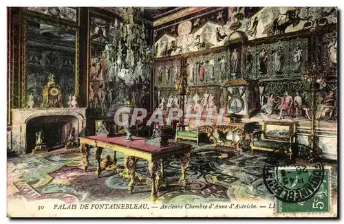 Cartes postales Palais De Fontainebleau Ancienne Chambre Anne d&#39Autriche