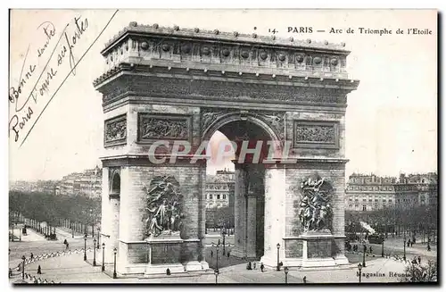 Cartes postales Paris Arc De Triomphe De l&#39Etoile