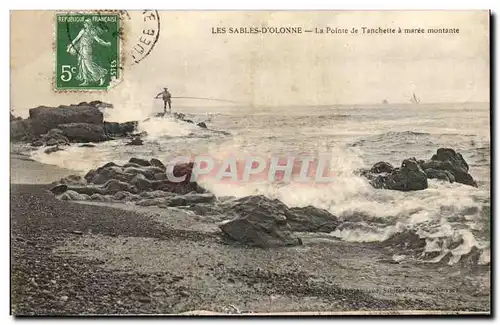 Ansichtskarte AK Les Sables D&#39Olonne La Pointe De Tanchette A Maree Montante