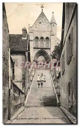 Cartes postales Beaumont Sur Oise L'Escalier Saint Laurent enfants