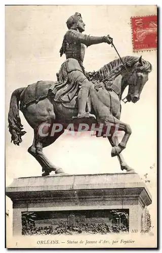 Ansichtskarte AK Orleans Statue De Jeanne d&#39Arc Par Foyatier