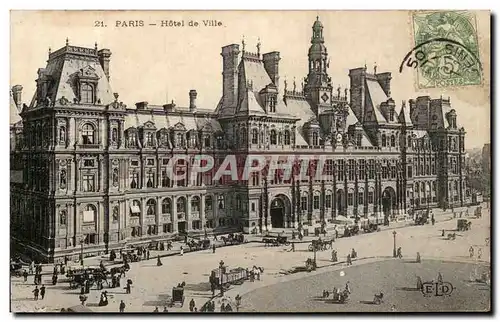 Cartes postales Paris Hotel De Ville