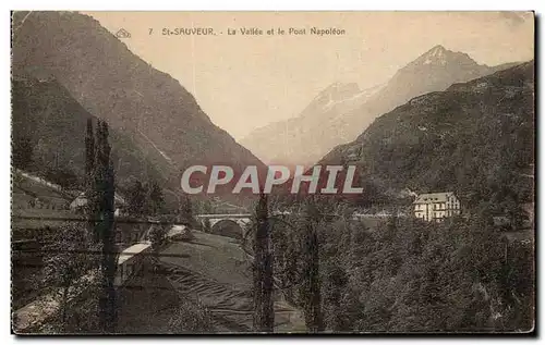 Ansichtskarte AK Saint Sauveur Le Vallee et le Pont Napoleon