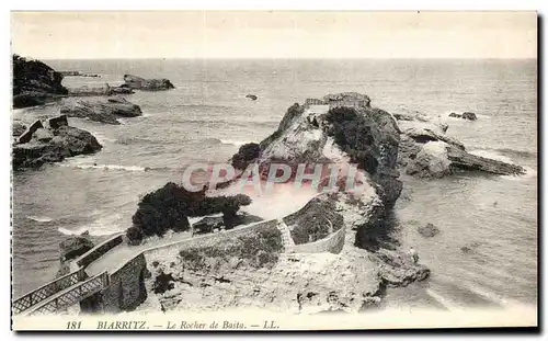 Cartes postales Biarritz Le Rocher de Basta