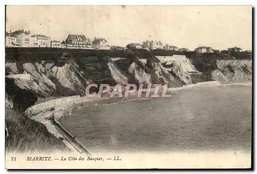 Cartes postales Biarritz La Cote des Basques