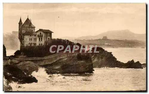 Cartes postales Biarritz Chateau Et La Rhune