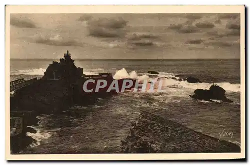 Cartes postales La Douce France Cote Basque Biarritz Le Rocher De La Vierge