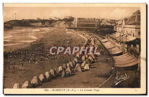 Cartes postales Biarritz La Grande Plage