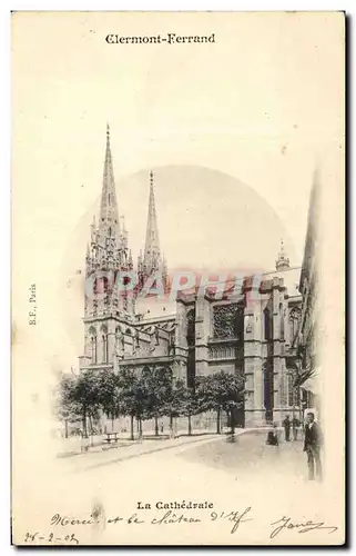 Cartes postales Clermont Ferrand La Cathedrale