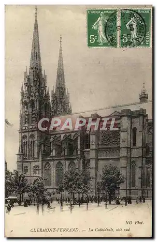 Cartes postales Clermont Ferrand La Cathedrale Cote Sud