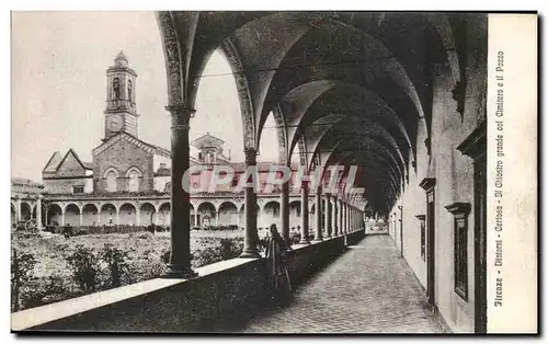 Cartes postales Italie Firenze Diniorni Certosa Il Chiostro grande col Cimitiero e il pozzo